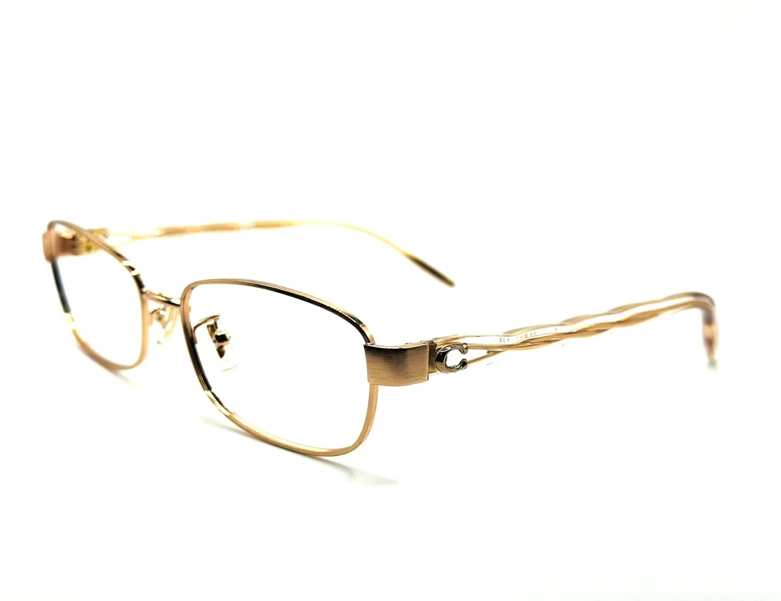 AUTHENTIC COACH HC5138 9406 Brushed Rose Gold Women Eyeglasses 55mm 17 140