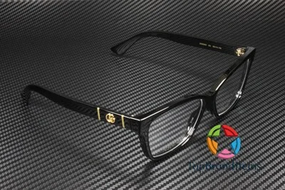 GUCCI GG0634O 001 Cat Eye Black Gold Black Demo Lens 55 mm Women 3