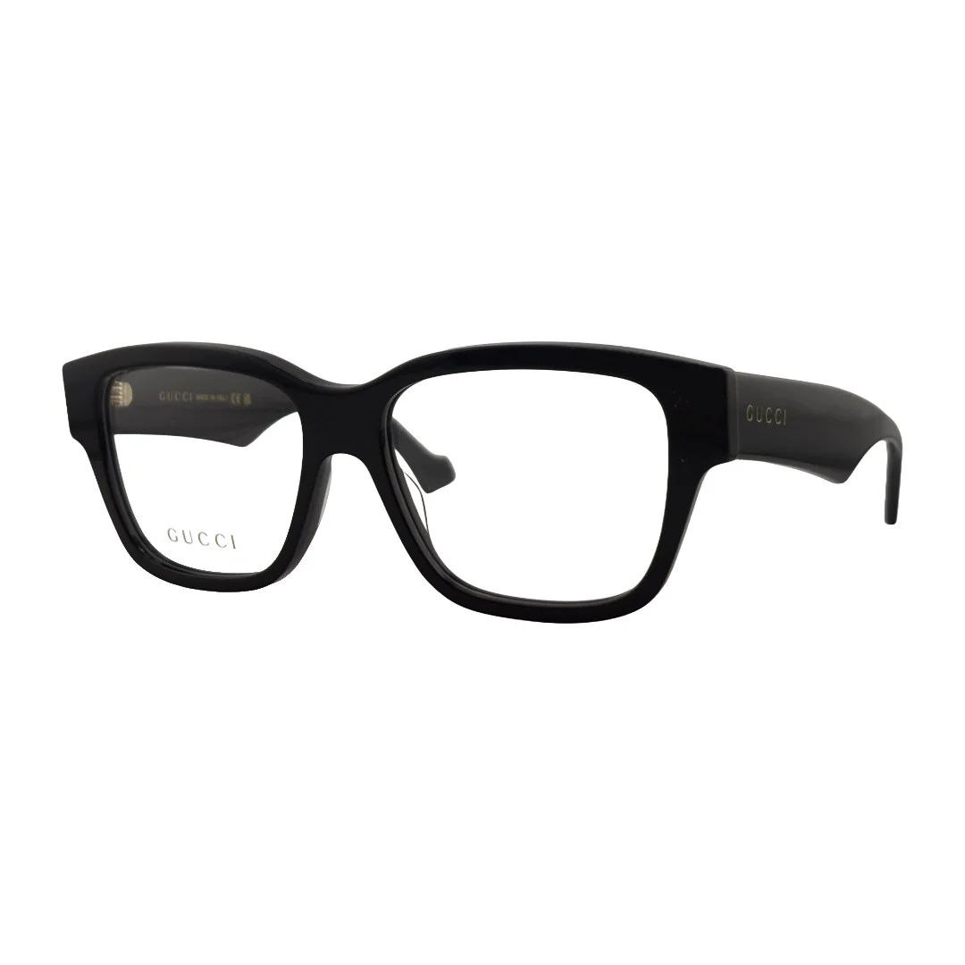 GUCCI GG0683O 003 Rectangular Squared Gold Blue 55 mm Women 3