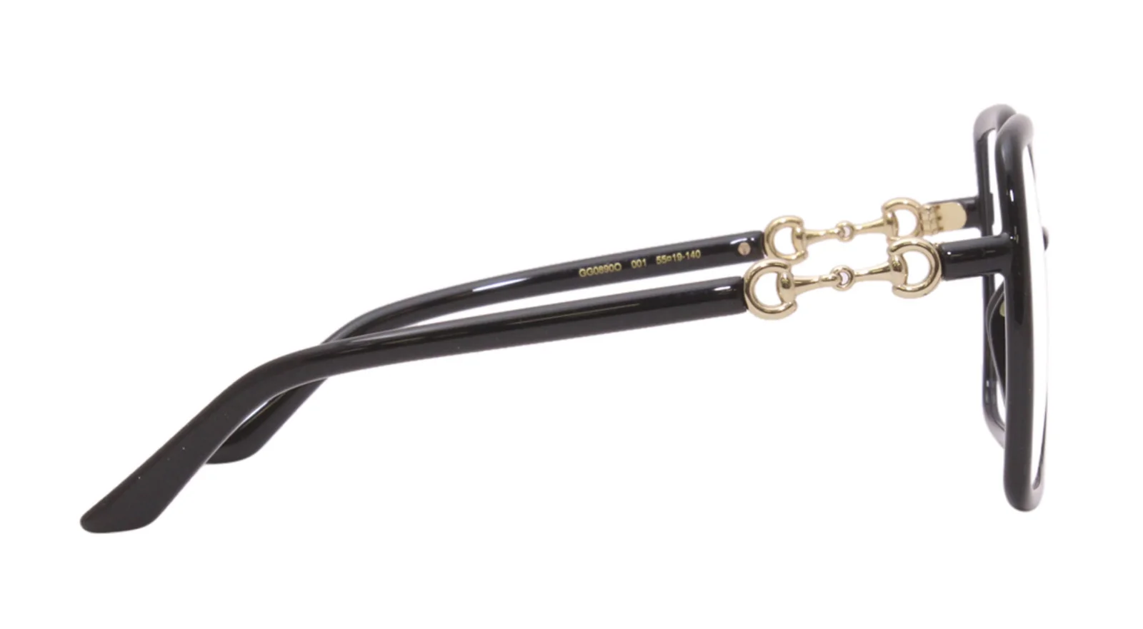 GUCCI GG0890O 001 Geometrical Black Shiny Demo Lens 55 mm Women 2