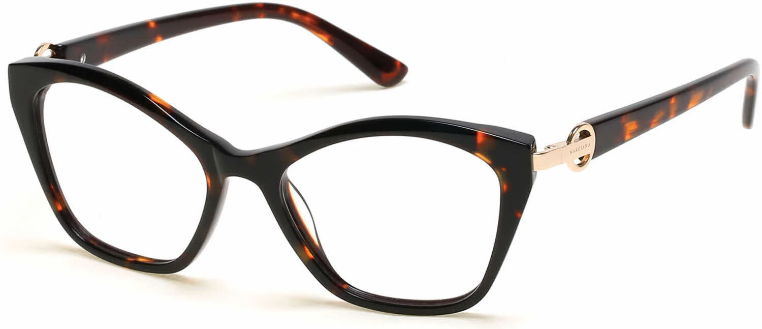 Marciano By Guess GM0370 052 Tortoise Optical Eyeglasses Frame 53-17-140 RX LP