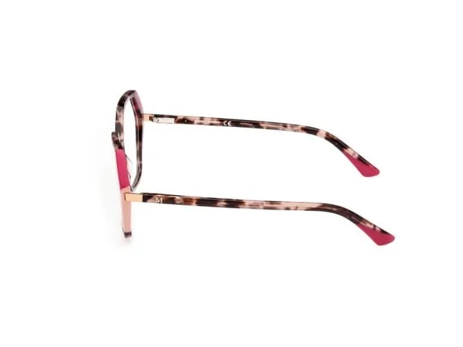 Marciano By Guess GM0389 074 Pink Havana Plastic Eyeglasses Frame 55-17-140 GM 2